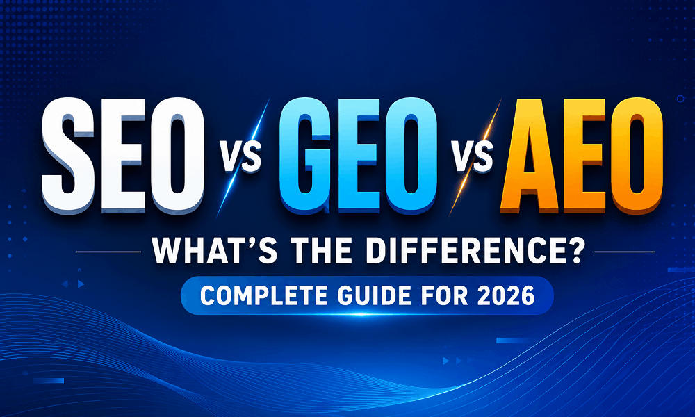 SEO vs GEO vs AEO explained