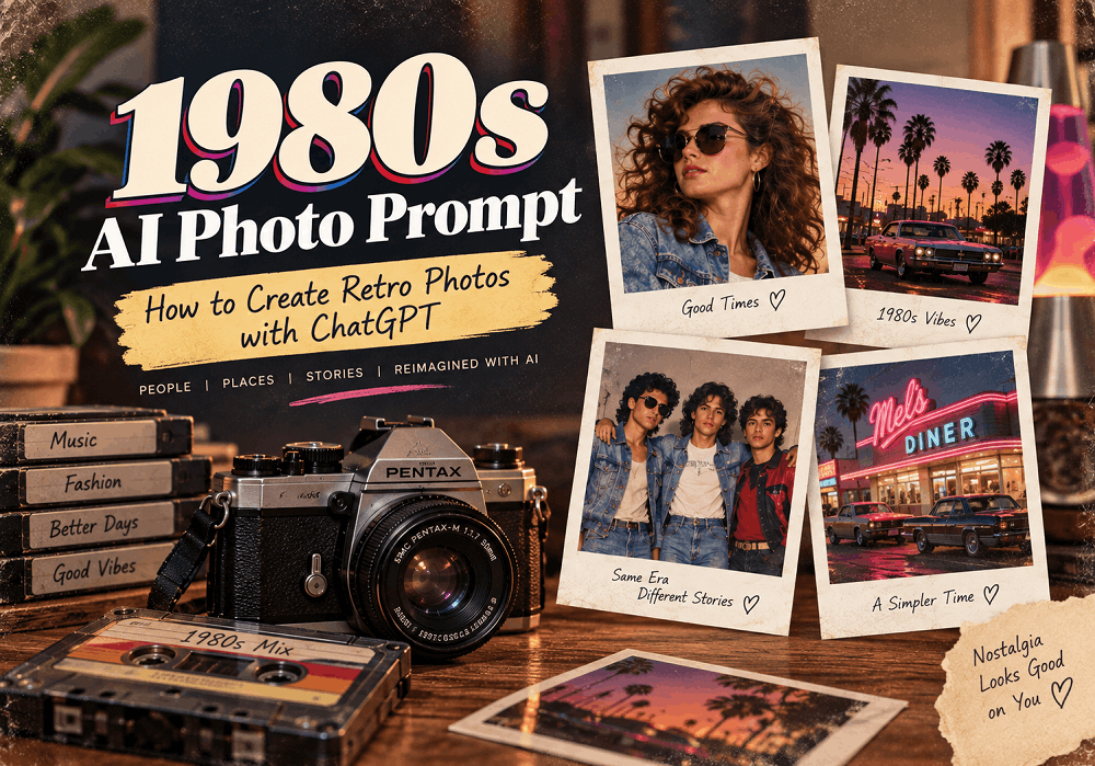 1980s AI Photo Prompt
