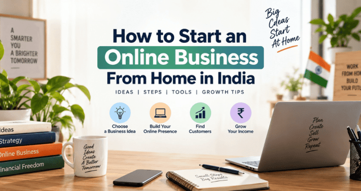 how to start an online business from home in India