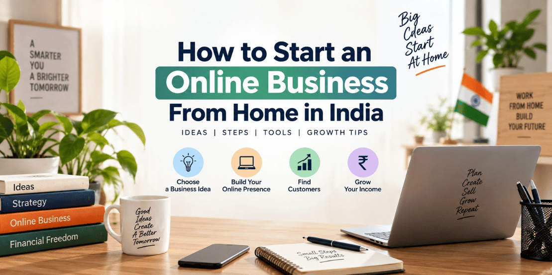 how to start an online business from home in India